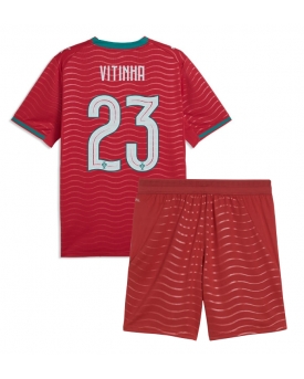 Billige Fotballdrakt Portugal Vitinha #23 Replika Hjemmedraktsett Barn VM 2026 Kortermet (med bukser)